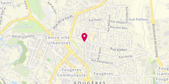 Plan de Auto-Ecole Leray, 41 Rue des Feuteries, 35300 Fougères
