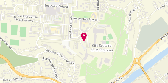 Plan de Bs Auto Ecole, 1 avenue du Lycée, 77130 Montereau-Fault-Yonne