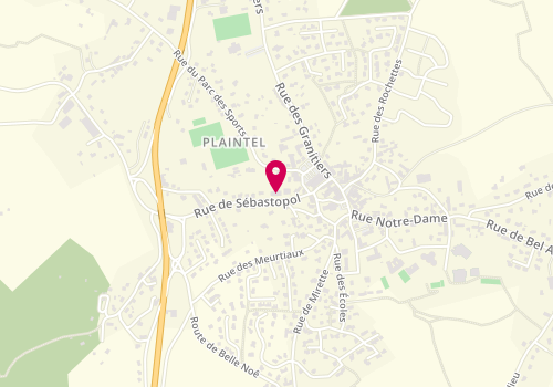 Plan de Auto Ecole Plaintelaise, 168 Rue de Sébastopol, 22940 Plaintel