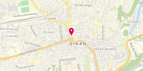 Plan de Centre de Formation Ouice, 12 Rue Thiers, 22100 Dinan