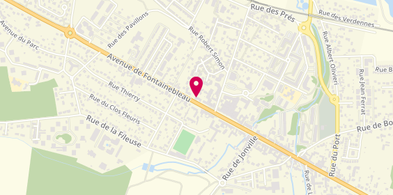 Plan de Auto-Ecole E.C.P Ponthierry, 68 avenue de Fontainebleau, 77310 Saint-Fargeau-Ponthierry