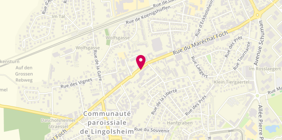 Plan de Auto-école Didier, 79 Rue du Maréchal Foch, 67380 Lingolsheim