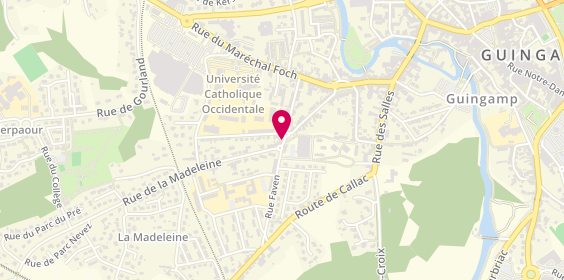 Plan de Ecole de Conduite Saint-Michel, 30 Bis Rue de la Madeleine, 22200 Guingamp