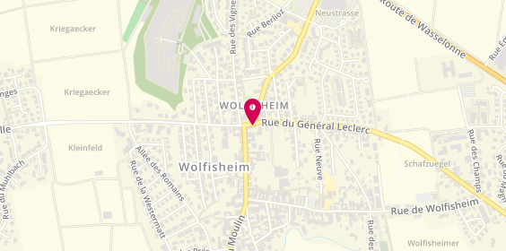 Plan de L'Espace Conduite Eric Friedmann, 59 A Rue du Général Leclerc, 67202 Wolfisheim