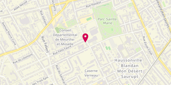 Plan de Auto ecole nancy thermal, 60 Rue Sergent Blandan, 54000 Nancy