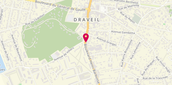 Plan de Draveil Auto Ecole, 170 Boulevard Henri Barbusse, 91210 Draveil