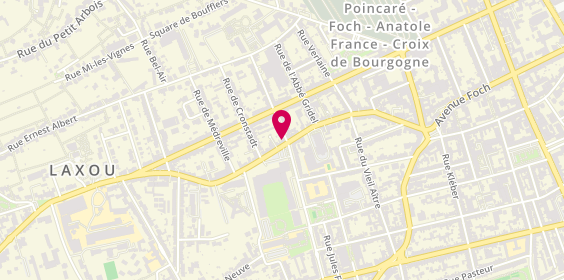 Plan de Ecf Agence France, 74 Rue de Laxou, 54000 Nancy