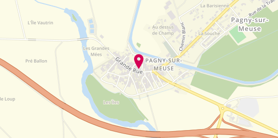 Plan de Melissa Auto-Ecole, 18 Rue Grande Rue, 55190 Pagny-sur-Meuse