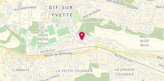 Plan de Gif Vallee - Ll Conduite, 9 Rue Raoul Dautry, 91190 Gif-sur-Yvette