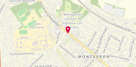 Plan de Auto-Ecole Aac, 58 avenue de la République, 91230 Montgeron