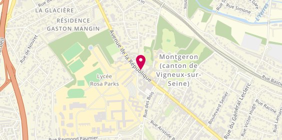 Plan de Auto-École Pac Permis Montgeron, 33 avenue de la République, 91230 Montgeron