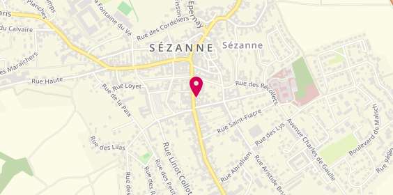 Plan de Auto Ecole Sezannaise, 30 Rue Paul Doumer, 51120 Sézanne