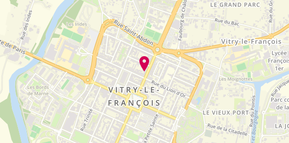 Plan de Nmt Formation, 21 grande Rue de Vaux, 51300 Vitry-le-François