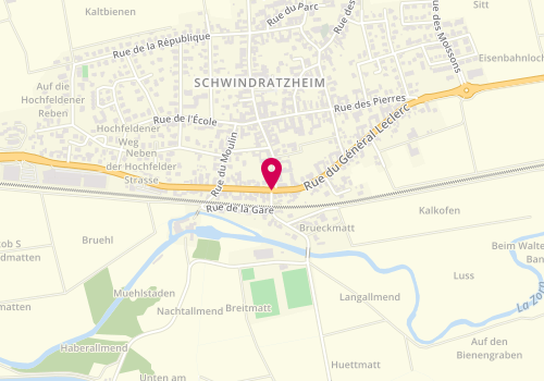 Plan de Ecole de Conduite Friess, 1 Route de Waltenheim, 67270 Schwindratzheim