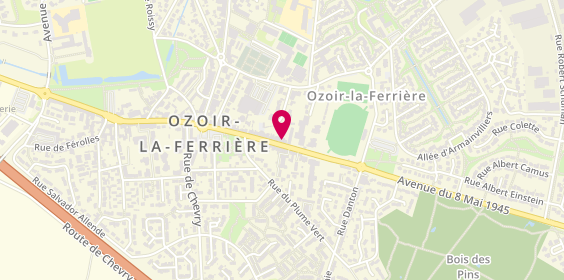 Plan de Auto-Ecole d'Estoril, 12 avenue du Général de Gaulle, 77330 Ozoir-la-Ferrière