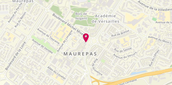 Plan de Ecole de Conduite Manes Ecm, 11 avenue de Langres, 78310 Maurepas