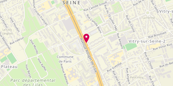 Plan de C.E.R Gil et Chris, 176 avenue Rouget de Lisle, 94400 Vitry-sur-Seine