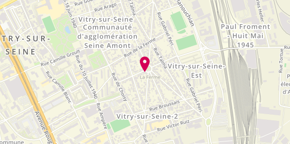 Plan de Cfr Vitry, 17 Pl. Paul Froment, 94400 Vitry-sur-Seine