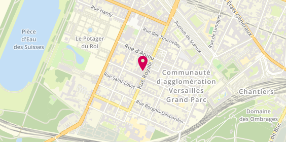 Plan de Ecole de Conduite Saint Louis, 62 Rue Royale, 78000 Versailles