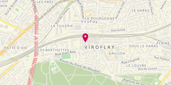 Plan de Auto Moto Ecole Viroflay, 52 Rue Rieussec, 78220 Viroflay