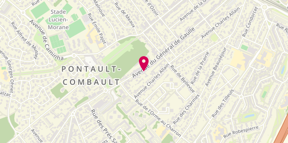 Plan de ECF Pontault - Pontault Combault, 89 avenue du Général de Gaulle, 77340 Pontault-Combault