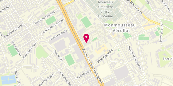 Plan de GM Auto Ecole, 18 Rue Gaston Monmousseau, 94200 Ivry-sur-Seine
