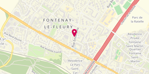 Plan de Auto Ecole du Lycée, 17 Rue Emile Zola, 78330 Fontenay-le-Fleury