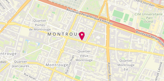 Plan de Elite Auto Moto Ecole Montrouge, 22 Rue Gabriel Péri, 92120 Montrouge