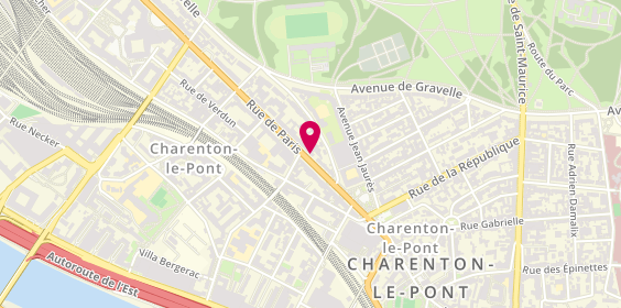 Plan de Auto Ecole Adoue, 80 Rue de Paris, 94220 Charenton-le-Pont