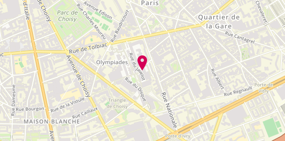 Plan de Afmar Auto Ecole, 27 Javelot, 75013 Paris