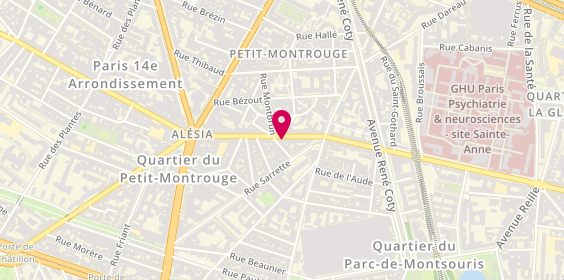 Plan de Destination Permis, 55 Rue d'Alésia, 75014 Paris