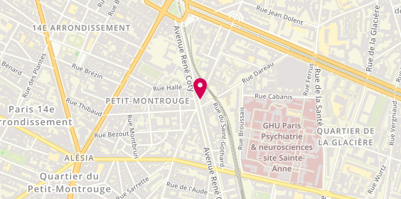Plan de Auto-Ecole Gp Conduite, 51 Rue de la Tombe Issoire, 75014 Paris