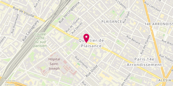 Plan de Matt's Auto-Ecole, 191 Rue d'Alesia, 75014 Paris