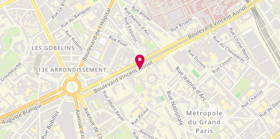 Plan de Pm Formation, 155 Boulevard Vincent Auriol, 75013 Paris
