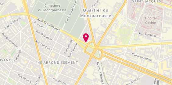 Plan de Auto-École Denfert, 6 place Denfert-Rochereau, 75014 Paris