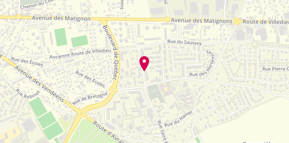 Plan de Auto-école COSTENTIN, Résidence Les Marronniers
630 Rue Saint-Nicolas, 50400 Granville
