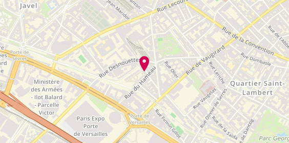 Plan de Auto-moto école Paris porte de Versailles, 12 Rue Auguste Chabrières, 75015 Paris