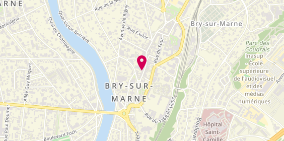 Plan de Auto Ecole des Bords de Marne, 9 grande Rue Charles de Gaulle, 94360 Bry-sur-Marne