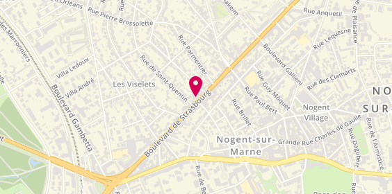 Plan de Ecole de Conduite Nogentaise, 49 Boulevard de Strasbourg, 94130 Nogent-sur-Marne