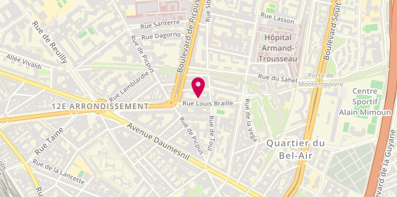 Plan de Bel-Air, 11 Rue Louis Braille, 75012 Paris