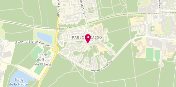 Plan de Auto Ecole Pablo Picasso, 4 place Pablo Picasso, 77420 Champs-sur-Marne