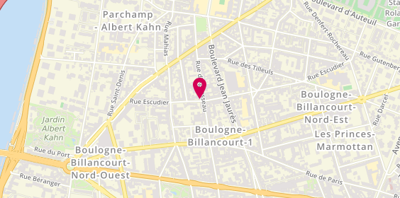 Plan de Auto Ecole Gp Conduite, 39 Rue Escudier, 92100 Boulogne-Billancourt