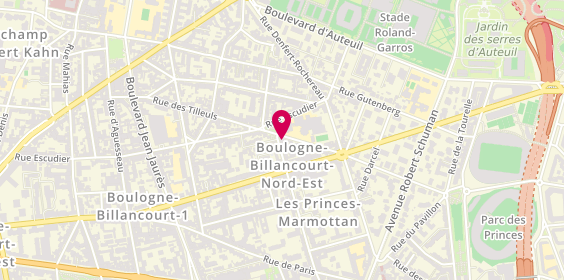 Plan de Prince auto école, 17 Bis Rue des Tilleuls, 92100 Boulogne-Billancourt