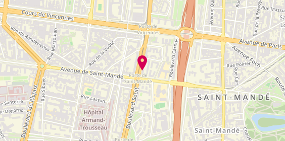 Plan de Auto-école - Permis 3000, 76 Boulevard Soult, 75012 Paris