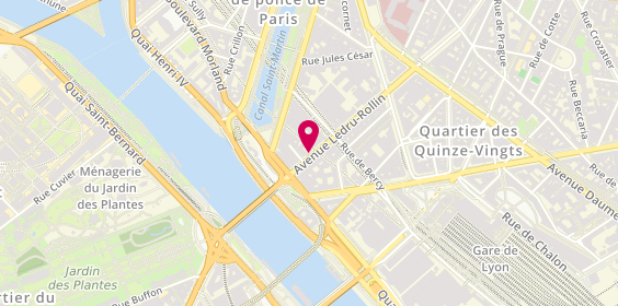 Plan de Ecole de Navigation Francaise de PARIS, 7 avenue Ledru Rollin, 75012 Paris
