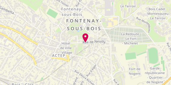 Plan de ECF Paris Sud, 85 Neuilly, 94120 Fontenay-sous-Bois
