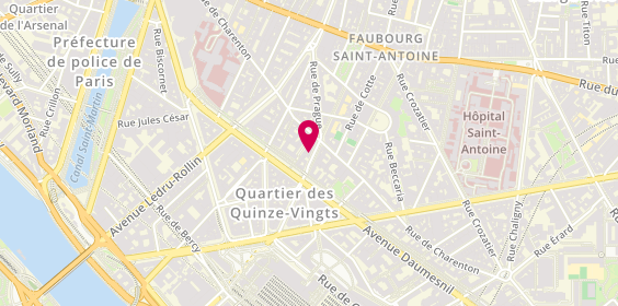 Plan de Auto-École Aligre - Paris 12, 15 Rue Abel, 75012 Paris