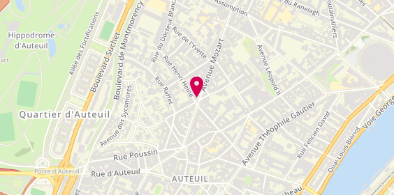 Plan de Groupe Vert Auto-Ecole Auteuil / Mozart, 96 Avenue Mozart, 75016 Paris