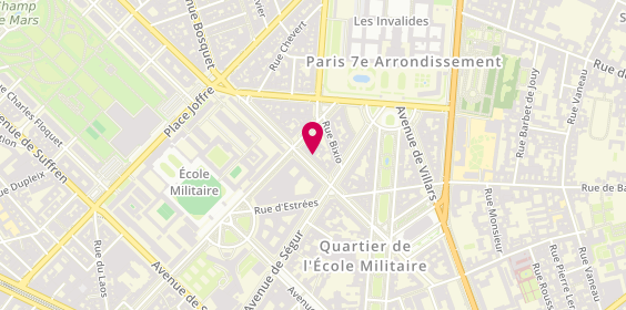 Plan de Duquesne Auto Ecole, 27 avenue Duquesne, 75007 Paris