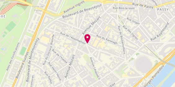 Plan de School Conduite, 48 Rue de l'Assomption, 75016 Paris